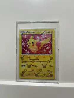 Pokemon Pikachu RC7/RC25 Legendary Treasures HOLO Card with Plastic Case - Image 1