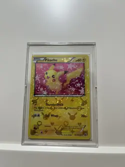Pokemon Pikachu RC7/RC25 Legendary Treasures HOLO Card with Plastic Case - Image 4