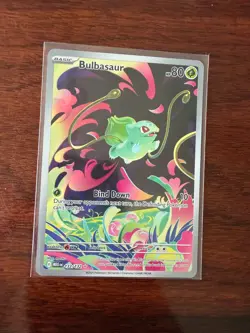 Bulbasaur Mega Evolution Stamped Illustration Card 133/132 Rare - Image 1