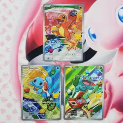 Charmander 038 + Squirtle 039 + Bulbasaur 037 - First Partner Pokemon Cards L454 - Image 1