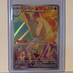 Pokemon Rapidash Illustration Rare Full Art Holo English Card 189/182 Sv10 - Image 1