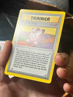 CLEFAIRY DOLL 70/102 Base Set SHADOWLESS rare Pokemon TCG card NM+ SUPER CLEAN! - Image 3