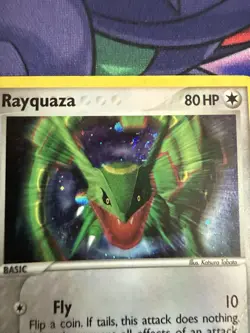 Rayquaza - 3/17 - Pokemon Pop Series 1 Holo Card Swirl - Image 2