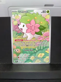 Pokemon TCG Shaymin Illustration Rare Card 185/182 Sv10: Destined Rivals - Image 1