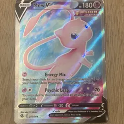 Pokemon Mew V Fusion Strike 250/264 Full Art Ultra Rare Holo Card - Image 1