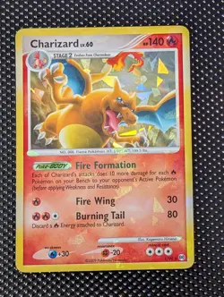 Charizard 1/99 Cracked Ice *Holo bleed error throughout entire bottom of card* - Image 1