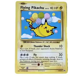 Flying Pikachu 110/108 Secret Rare XY Evolutions Pokemon Card LP Non Holo - Image 1