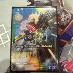 Wing Gundam (Bird Mode) Alternate Art Winner Foil -ST02-002 C NM - TCG Card Game - Image 1