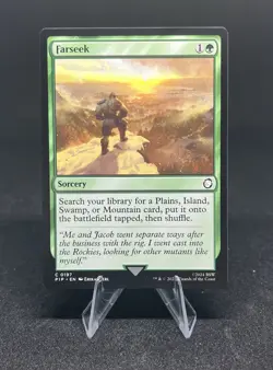 MTG - Magic the Gathering Card, Farseek - Sorcery - Fallout PIP - Image 1