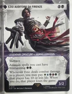 Ezio Auditore da Firenze (Showcase) #131 (NM) Assassin's Creed ACR Magic MTG - Image 1