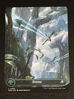 MTG Edge of Eternities Forest Borderless 0266 NM - Image 1