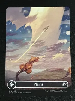 MTG Edge of Eternities Plains Borderless 0262 NM - Image 1