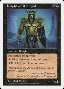 Knight of Stromgald Fifth Edition MTG NM - Image 1