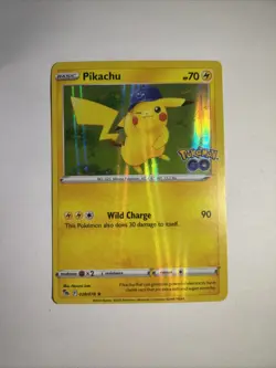 Pokemon Go Pikachu Holo Rare Card Set 2022 28/78 - Image 1