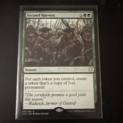 Second Harvest - MTG - Commander 2019 - 178/302 Rare Card - Image 1