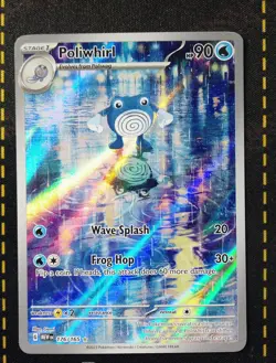 2023 POKEMON MEW EN-151 ILLUSTRATION RARE #176 POLIWHIRL - Image 1