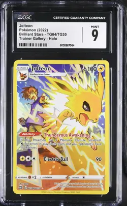 Jolteon 2022 Pokemon Brilliant Stars CGC 9 #TG04 - Image 1