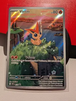 Pokemon TCG Victini Black Star Promo Illustration Rare - Image 1