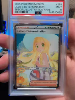 2025 POKEMON MEG EN-MEGA EVOLUTION #184 LILLIE'S DETERMINATION - PSA 9 - Image 1