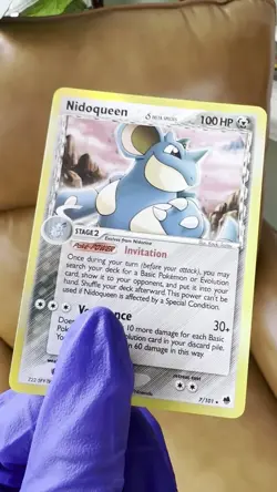 Pokemon TCG Vintage Nidoqueen Holo 7/101 EX Dragon Frontiers Delta Species NM/LP - Image 2