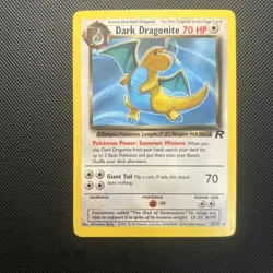 Dark Dragonite 22/82 Non Holo Pokemon Card Rocket Set LP - Image 1