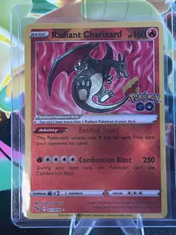 Pokemon TCG Radiant Charizard 11/78 Pokemon Go - Image 1