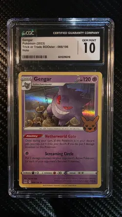 2023 Pokemon Trick or Trade Gengar #66 Holo Stamped CGC 10 GEM MINT - Image 1