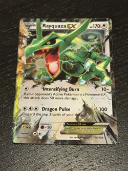 The Pokemon Company Rayquaza EX 75/108 Roaring Skies Ultra Holo 170 MP - Image 1