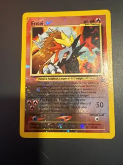 Pokemon TCG Entei Wizards Black Star Promos 34 Holo Promo Promo - Image 1