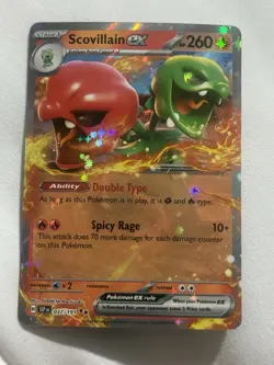 Pokemon TCG Scovillain EX 037/191 Double Rare Surging Sparks NM - Image 1