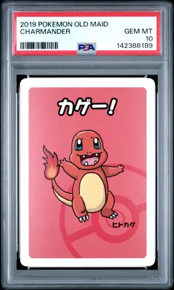 2019 POKEMON OLD MAID CHARMANDER PSA 10 - Image 1