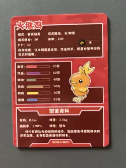 Torchic R 25th Anniversary Gameboy Edition Chinese Rare Pokemon Cracked Ice Holo - Image 3