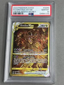 Pokemon PSA 10 Gem Mint Giratina VSTAR GG69/GG70 Crown Zenith Galarian Gallery - Image 1