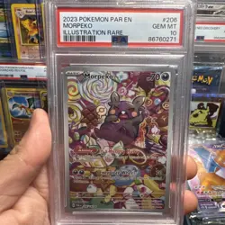 2023 Pokemon Morpeko 206/182 PAR EN PSA GEM MT 10 - Image 1