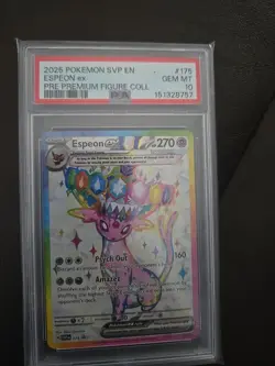 2025 POKEMON SVP PROMO #175 ESPEON EX PSA 10 W/ INCREDIBLY UNIQUE CERT LEET42069 - Image 1
