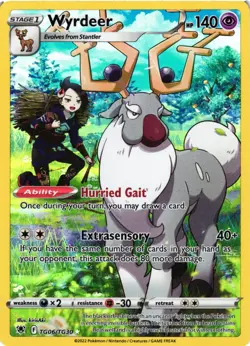Pokemon TCG Wyrdeer Astral Radiance: Trainer Gallery TG06/TG30 Holo Rare VLP - Image 1