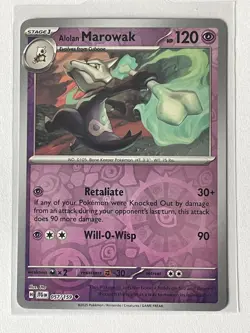 Alolan Marowak 057/159 Pokemon 2025 Journey Together Reverse Holo - Image 1