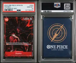 Shanks OP09-004 Alt Art One Piece 2024 Emperors in the New World English PSA 10 - Image 2