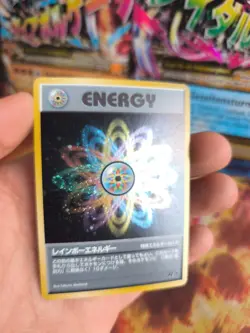 Pokemon Karte Card rainbow Energy Team Rocket Gang Holo Wotc japanese NM Swirl - Image 2