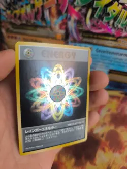 Pokemon Karte Card rainbow Energy Team Rocket Gang Holo Wotc japanese NM Swirl - Image 3