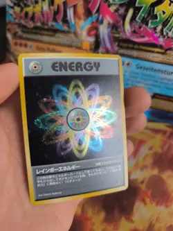 Pokemon Karte Card rainbow Energy Team Rocket Gang Holo Wotc japanese NM Swirl - Image 5