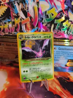 Pokemon Karte Card DARK Crobat Iksbat Neo Destiny Holo Wotc japanese NM Swirl - Image 1