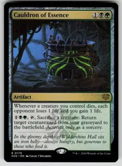 Cauldron of Essence Rare Secrets of Strixhaven 179 MTG Near Mint 2026 - Image 1