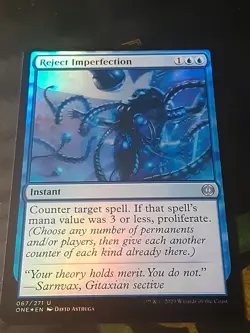 Reject Imperfection FOIL , Phyrexia AWBO , Near Mint , MTG,FREESHIPPING - Image 2
