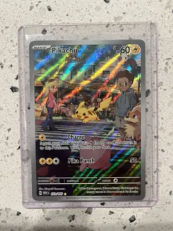 Pokemon Pikachu Illustration Rare Holo 173/165 SV Scarlet & Violet 151 - Image 1
