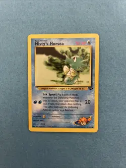 Misty's Horsea 87/132 Gym Challenge-Unlimited Edition Regular WOTC Pokemon 2000 - Image 1