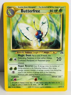 Pokemon TCG | Butterfree 19/75 | Neo Discovery Wotc - Image 1