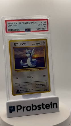 1996 Pokemon Base Set Japanese #147 Dratini PSA 10 GEM MINT - Image 2