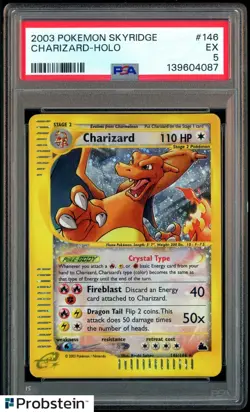2003 Pokemon Skyridge #146 Charizard Holo PSA 5 EX - Image 1