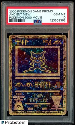 2000 Pokemon Game Promo Pokemon 2000 Movie Ancient Mew PSA 10 GEM MINT - Image 1